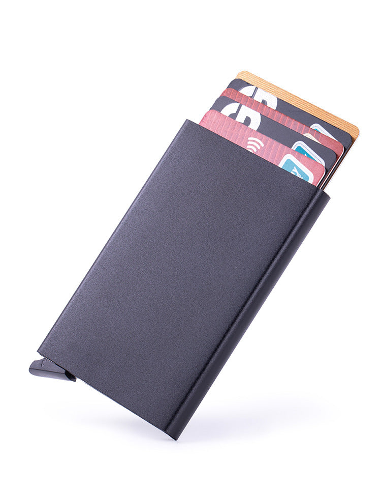 RFID card holder in black color