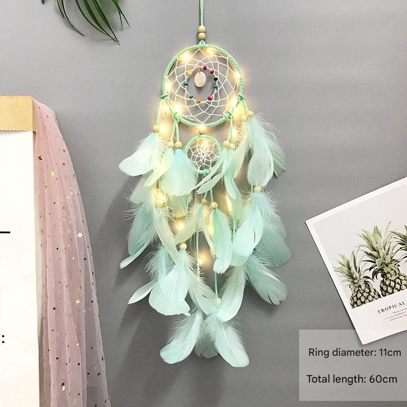 Handmade Dream Catcher Wind Chime with colorful beads