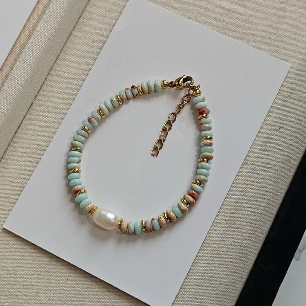 Wearable art necklace showcasing ethnic style