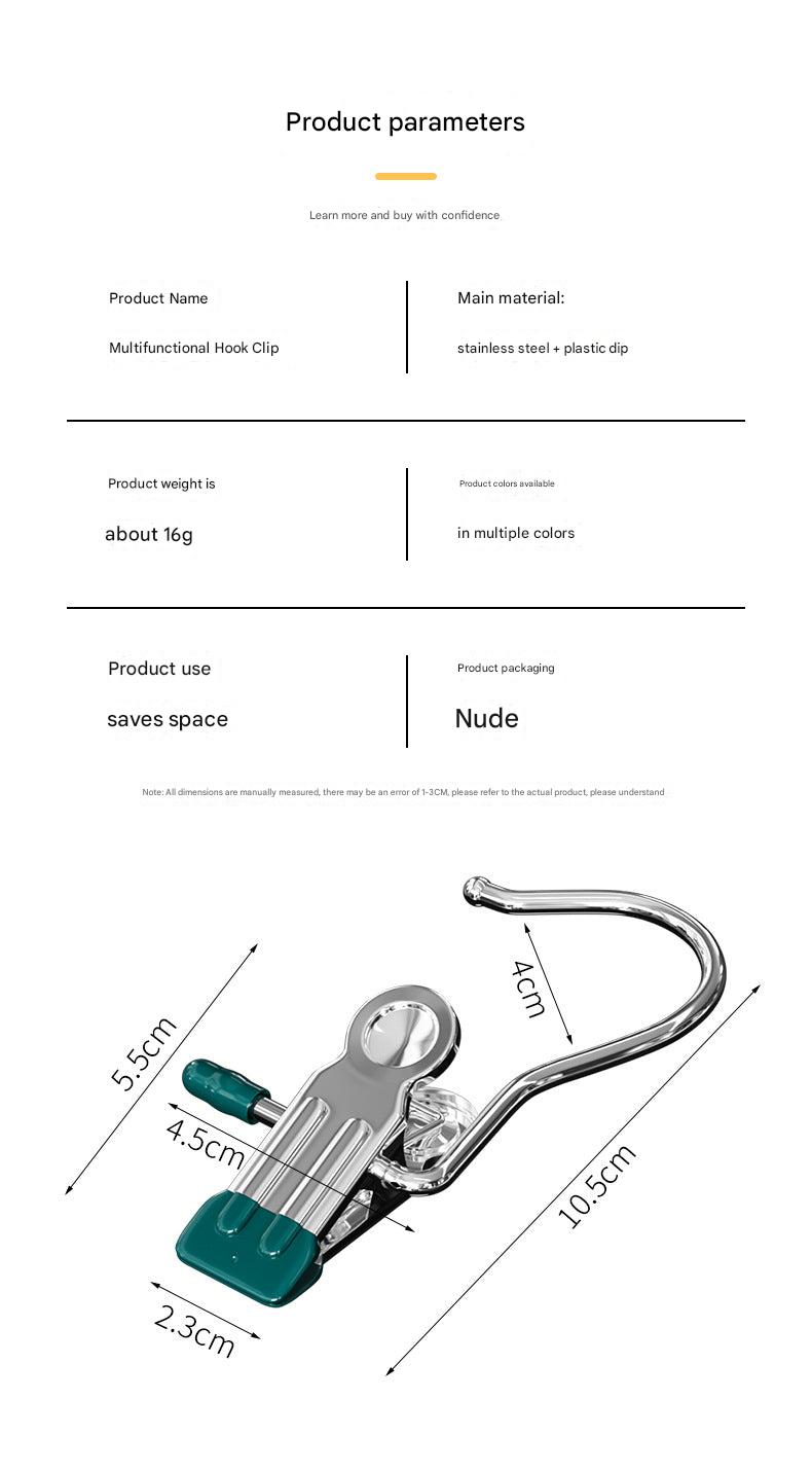 Stainless steel clip for laundry organization