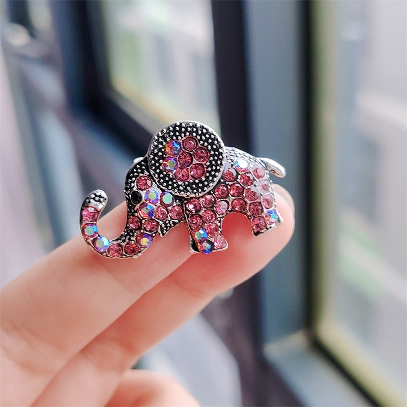 Elegant Elephant Brooch Pin image 1