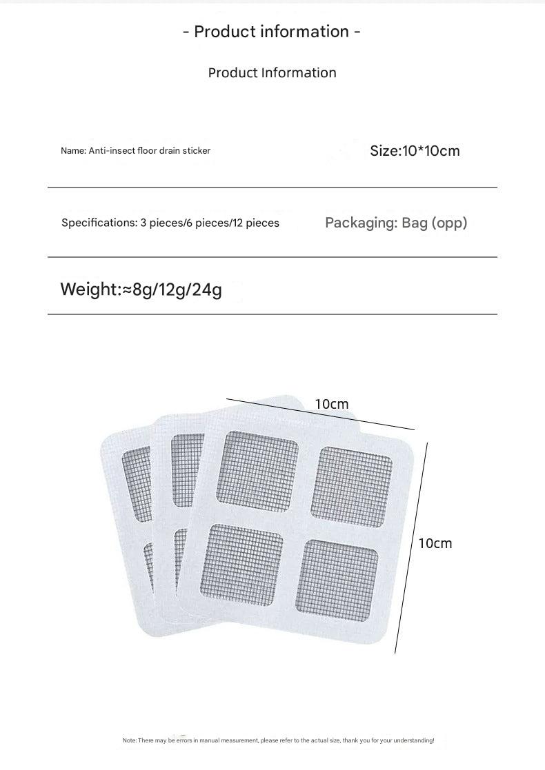 Hygienic bathroom drain filter mat