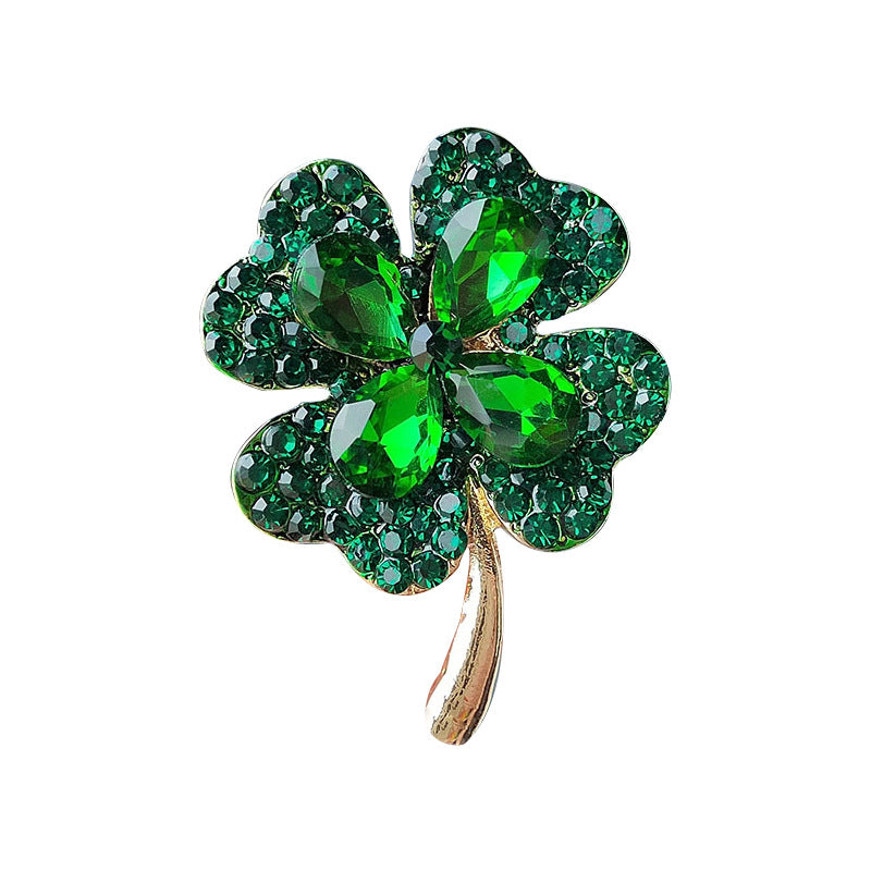 Elegant Brooch with Cat Eye Stone - Image 3