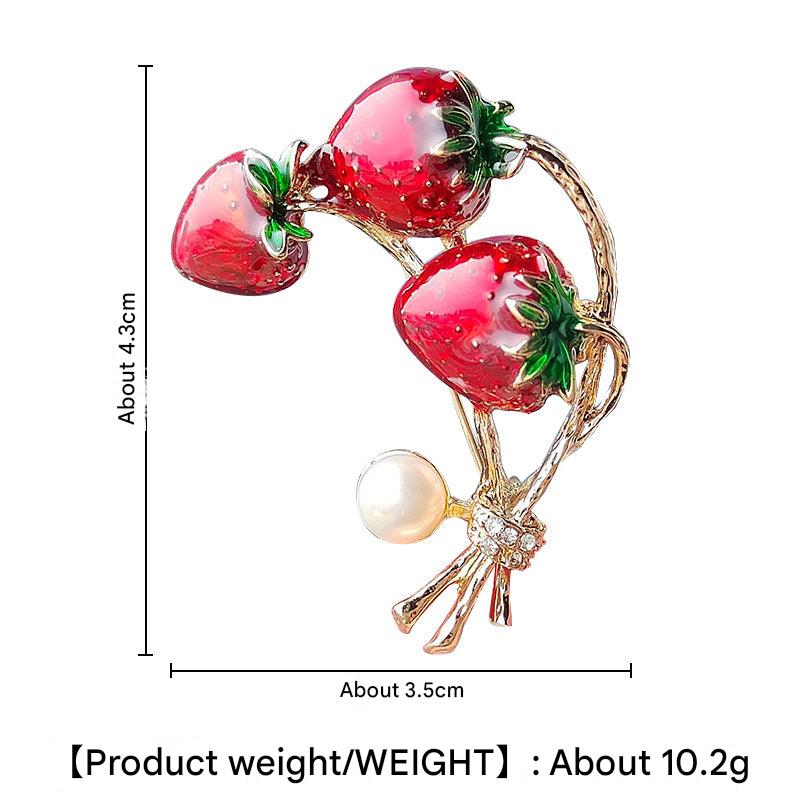 Alloy fruit pin for decoration