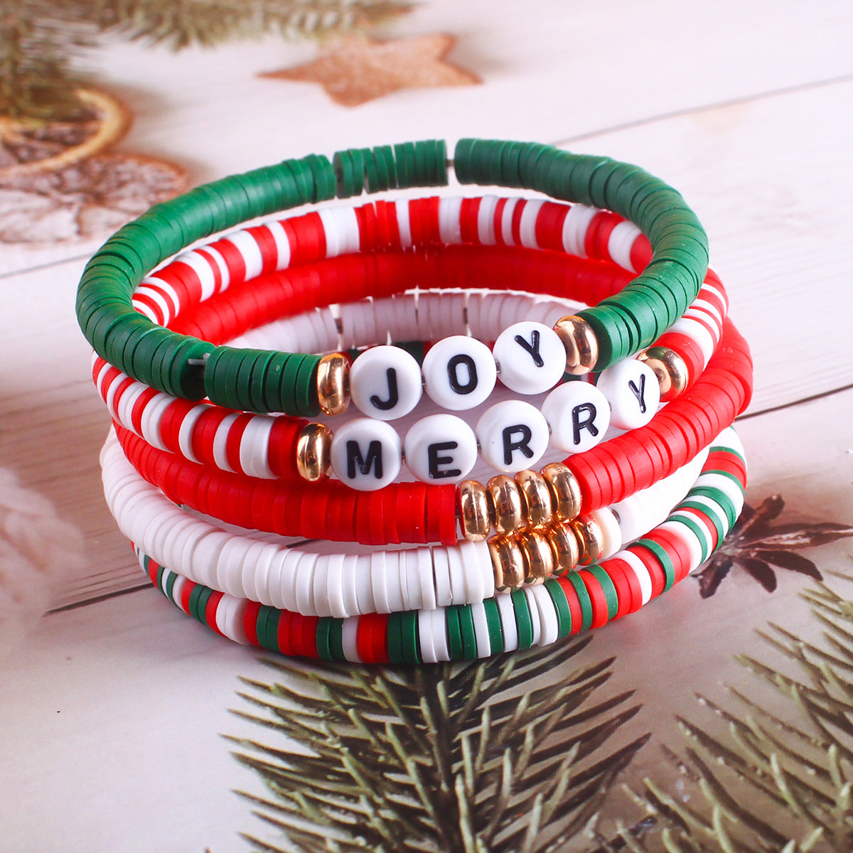 Elegant handmade bracelet with letter beads - image 1