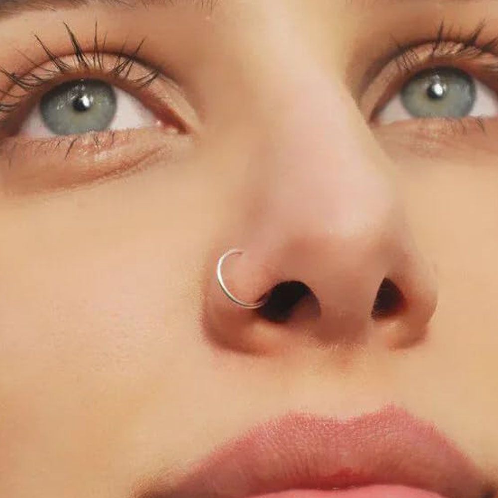Elegant zirconia nose ring image 2