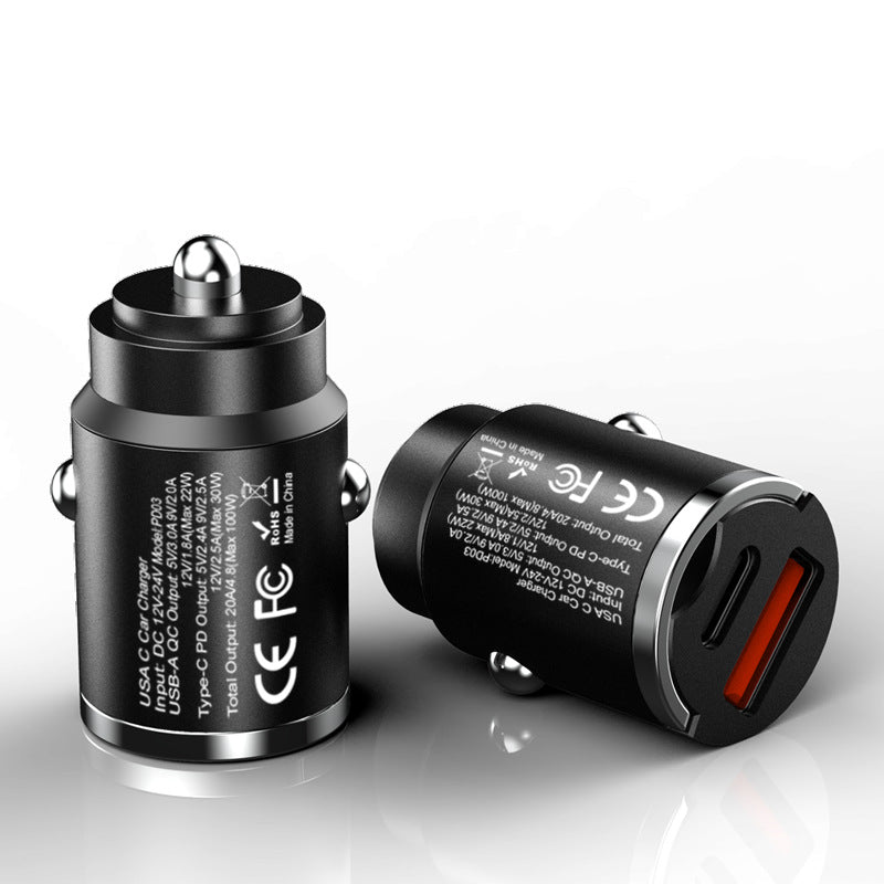 Fast charge USB car charger for Apple and Android devices