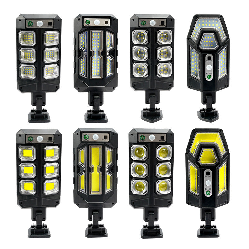 Efficient solar outdoor light showcasing bright illumination