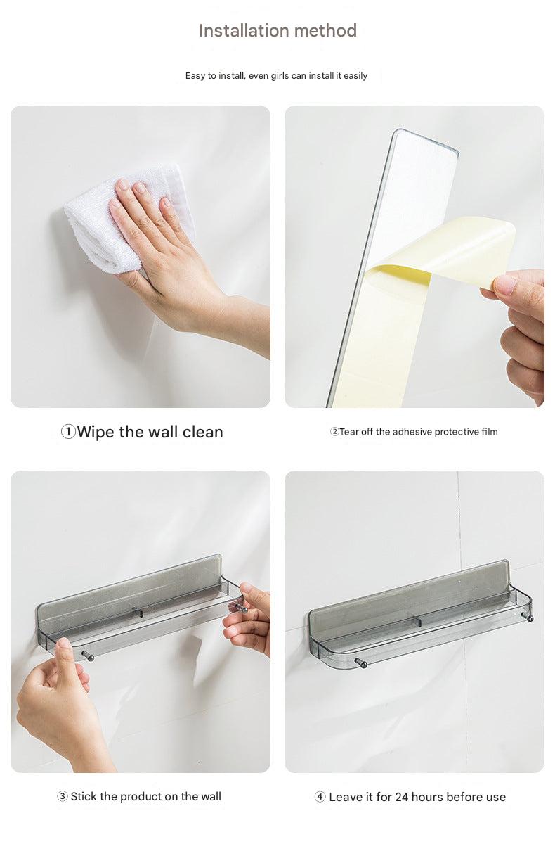 No drill bathroom shoe rack front view