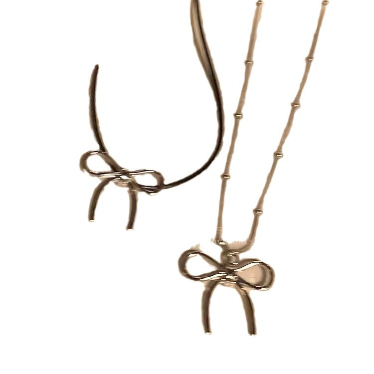Chic Bowknot Sweater Necklace image 10