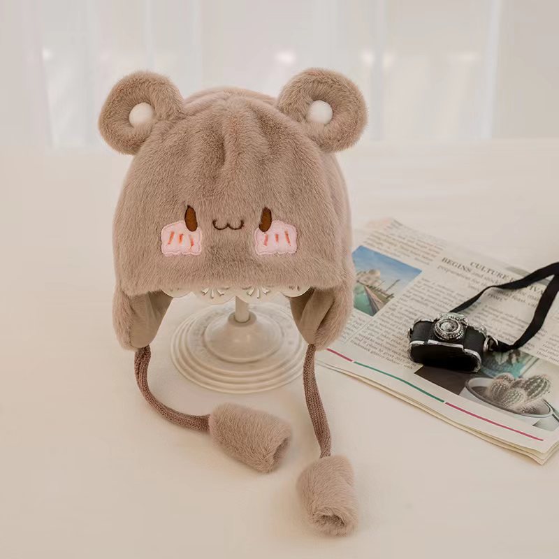 Cozy Plush Baby Hat Detail