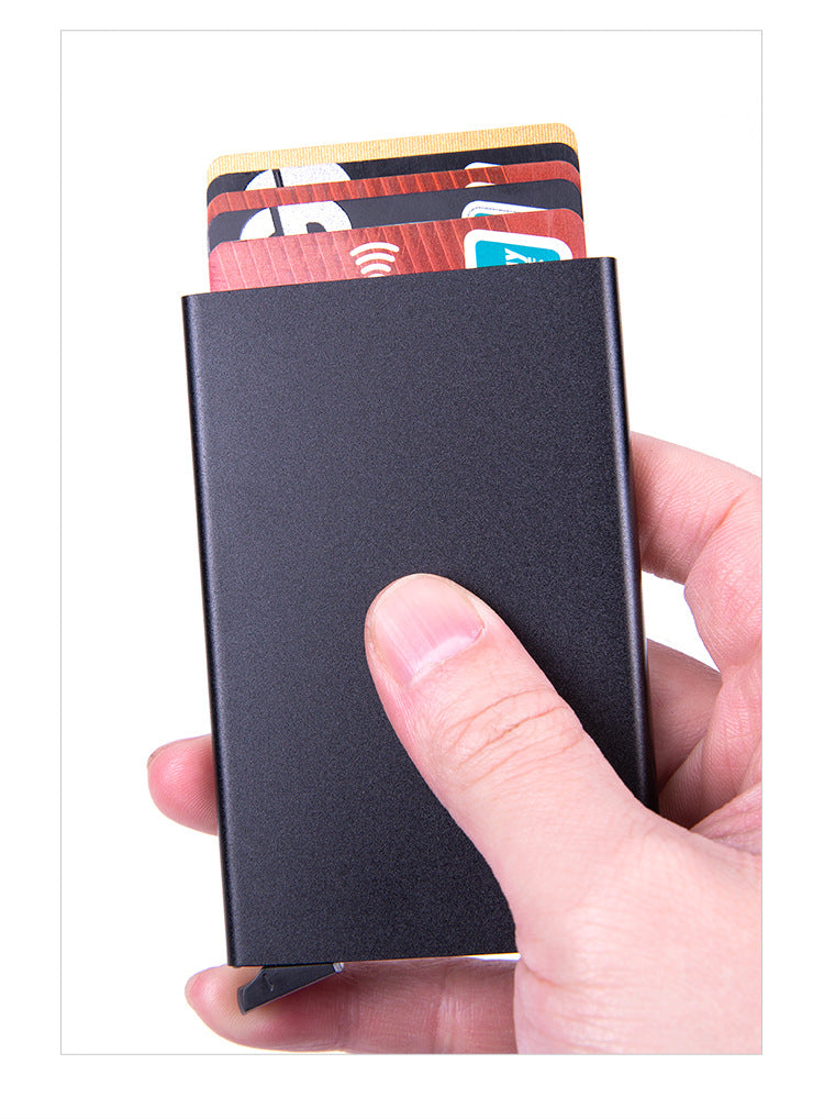 RFID card holder in gray color