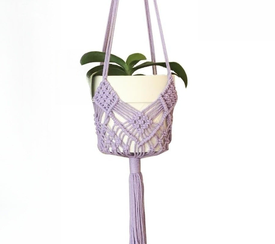 Bohemian hanging plant basket image 1