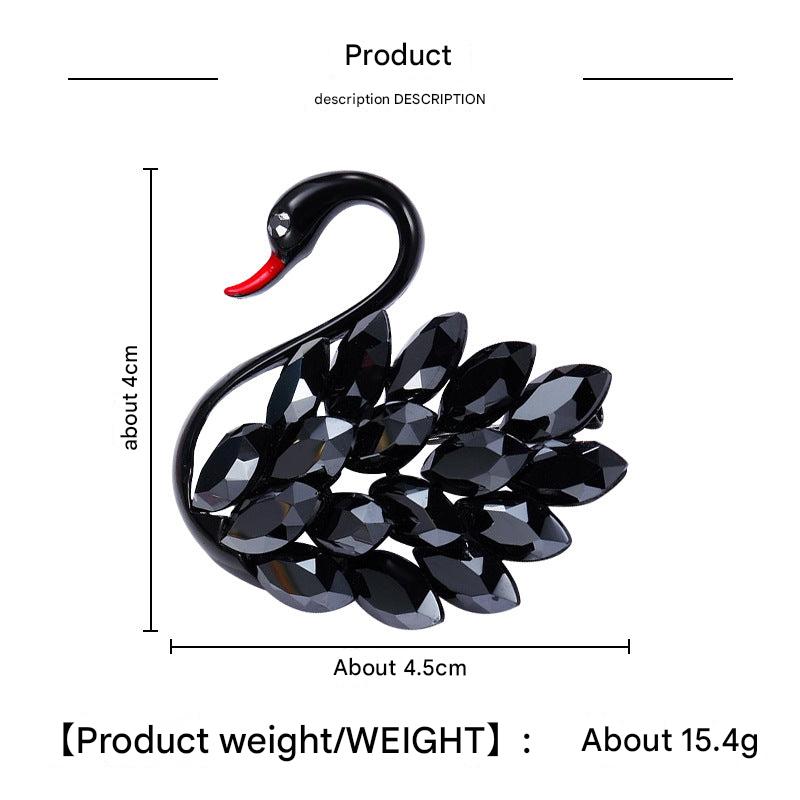Swan Design Brooch Pin Image 5