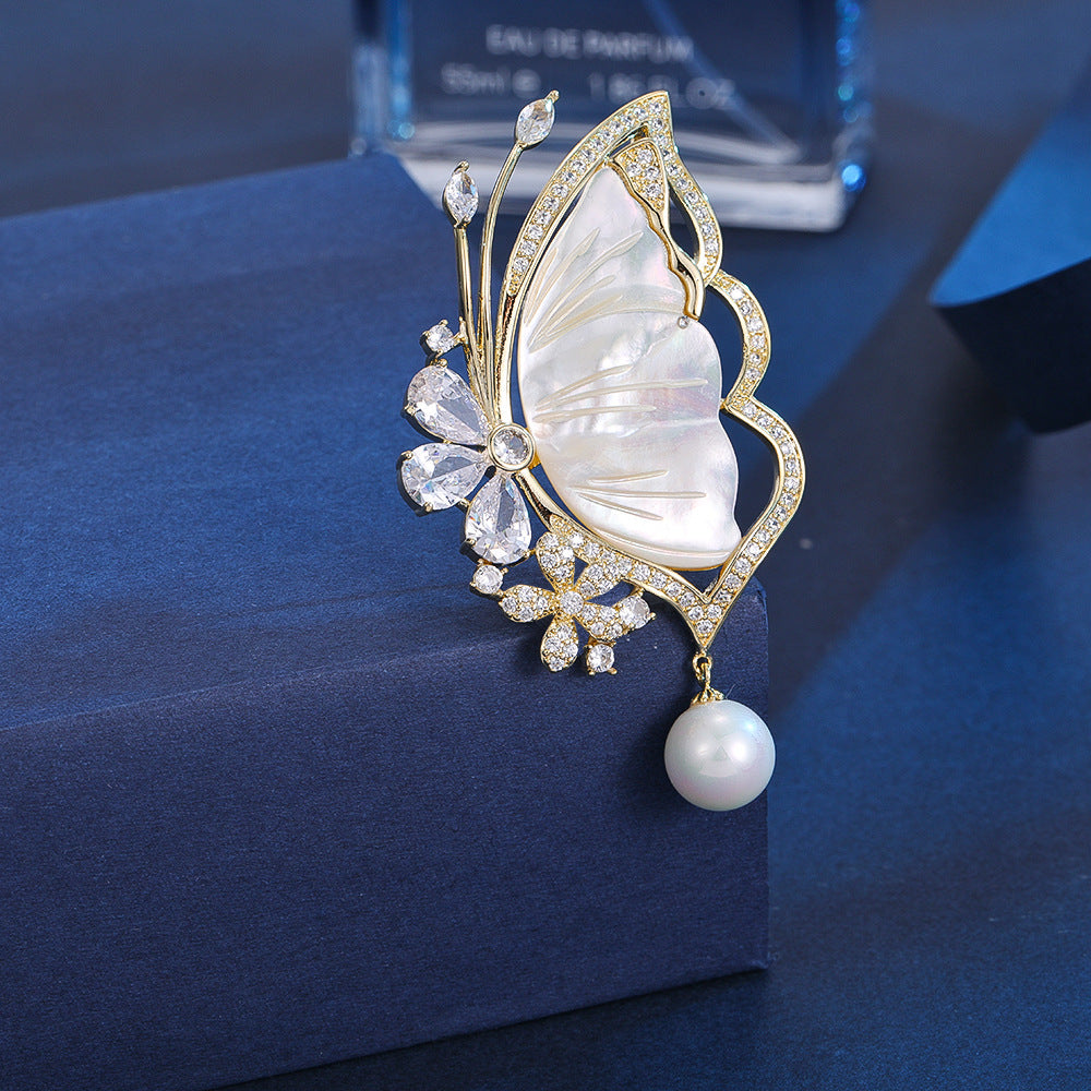 Butterfly Design Brooch Image 3