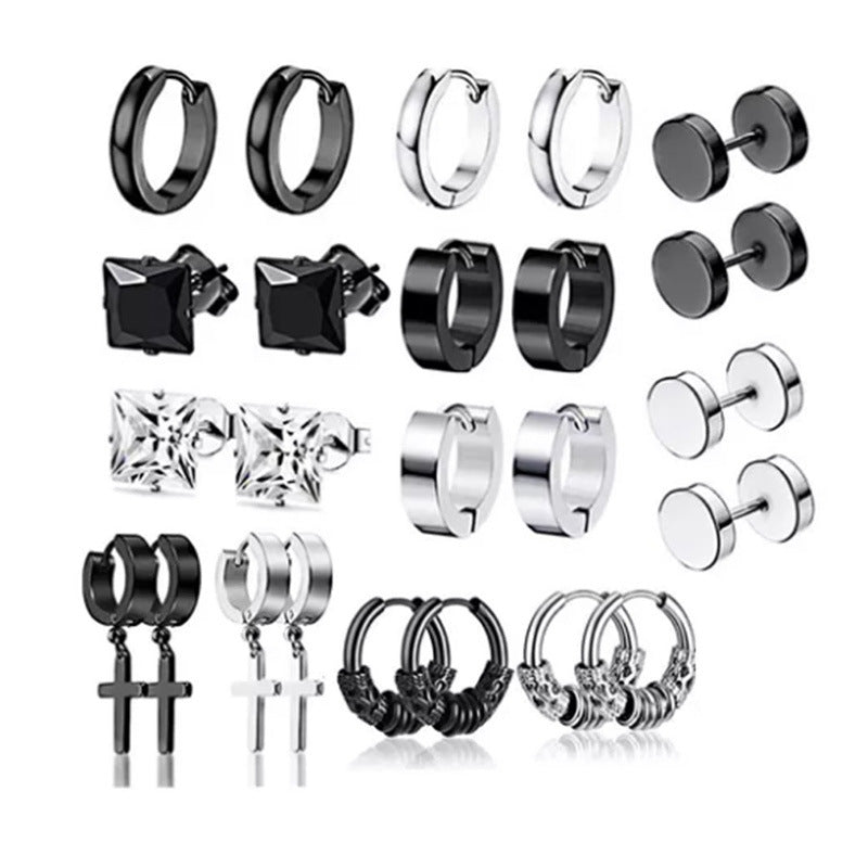 Elegant zircon accent earrings in bold design