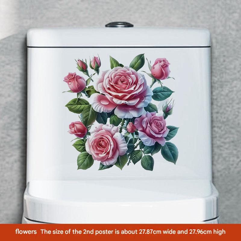 Butterfly toilet sticker design 1