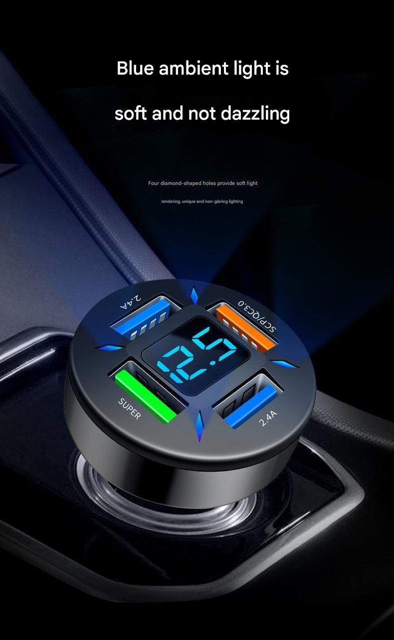 digital display USB car charger