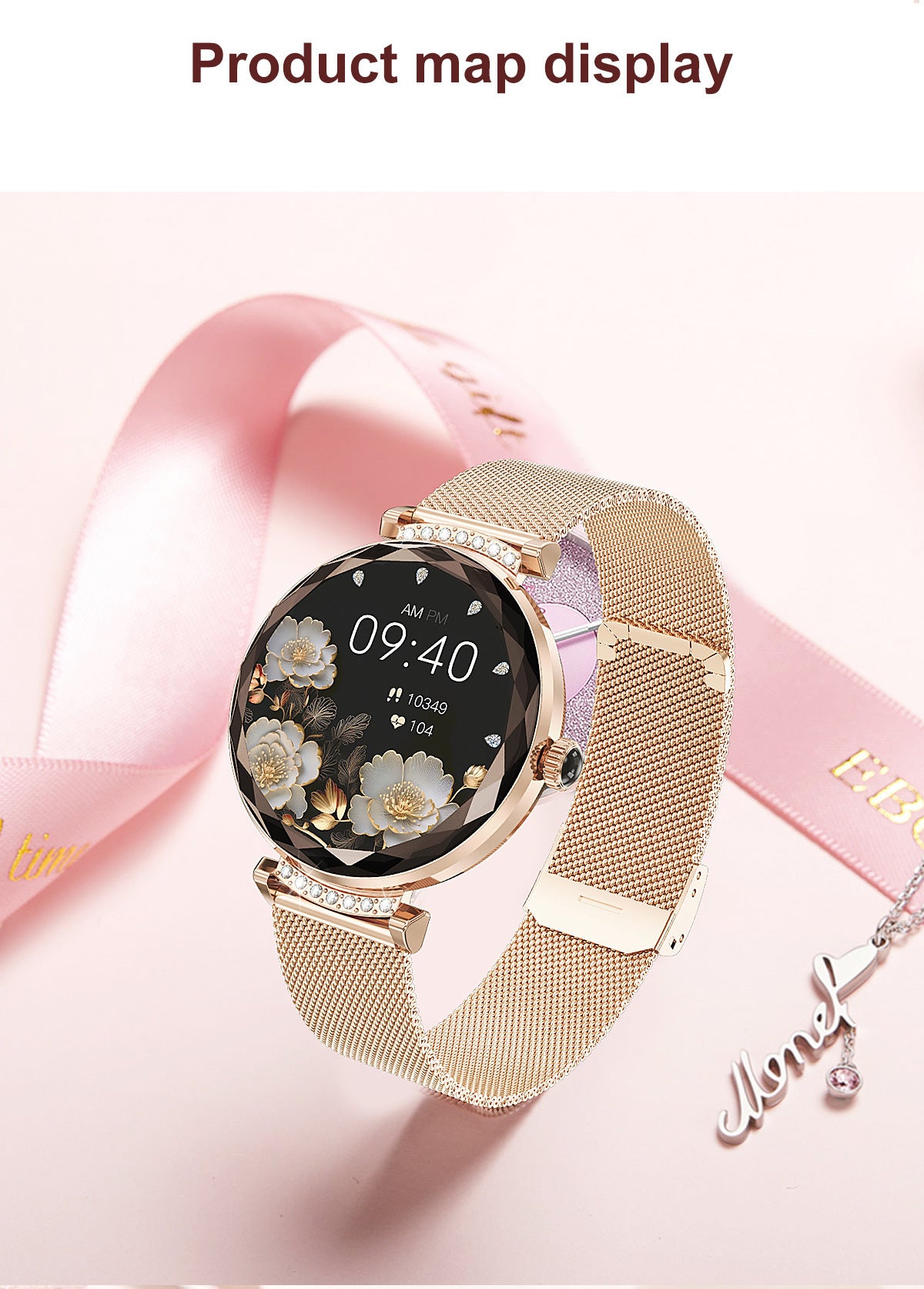 Women's smart bracelet with step counting feature