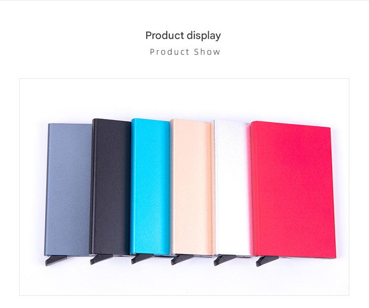 RFID card holder in black color