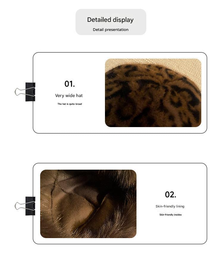 stylish fall fashion leopard hat