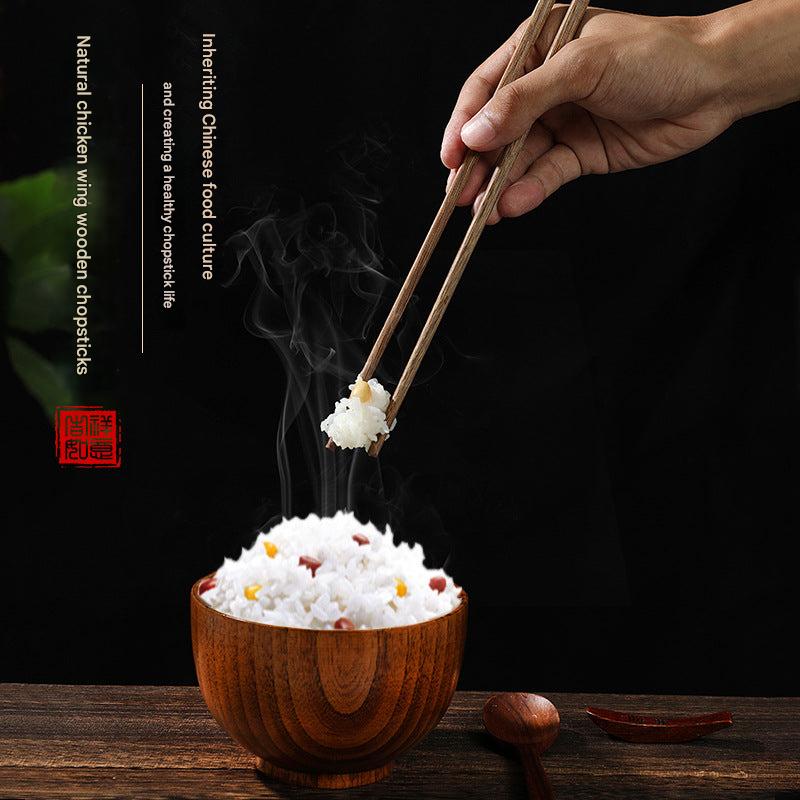 Elegant wooden chopsticks set image 4