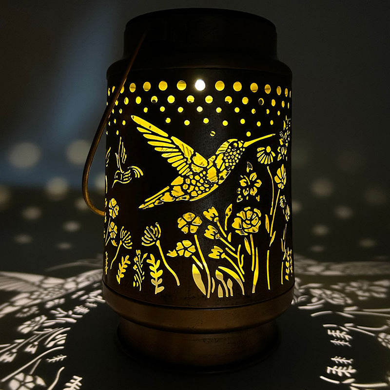 Outdoor solar lantern in garden 3