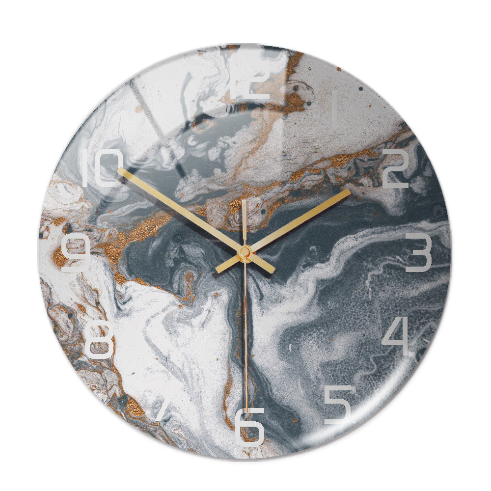 Sleek marble finish timepiece