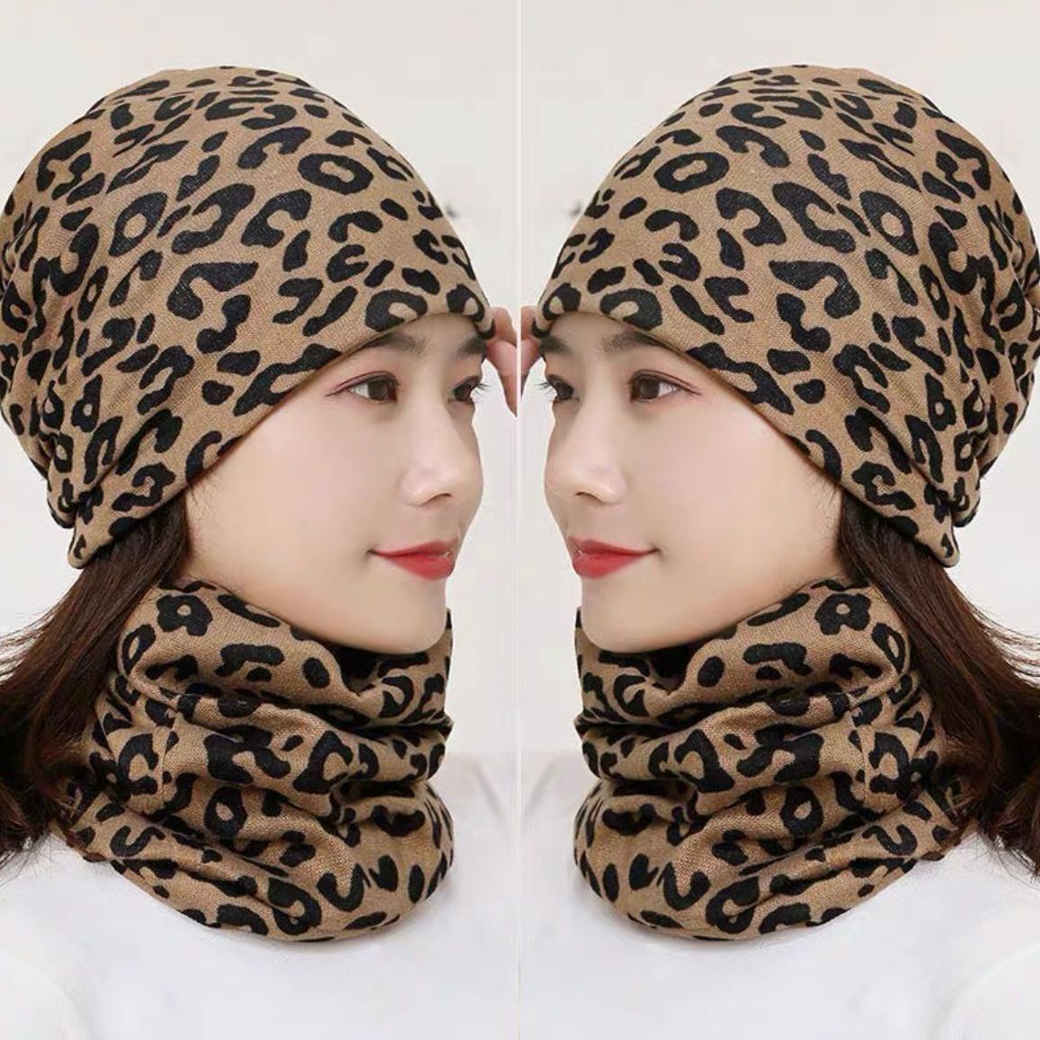 Windproof floral neck gaiter for outdoor activities