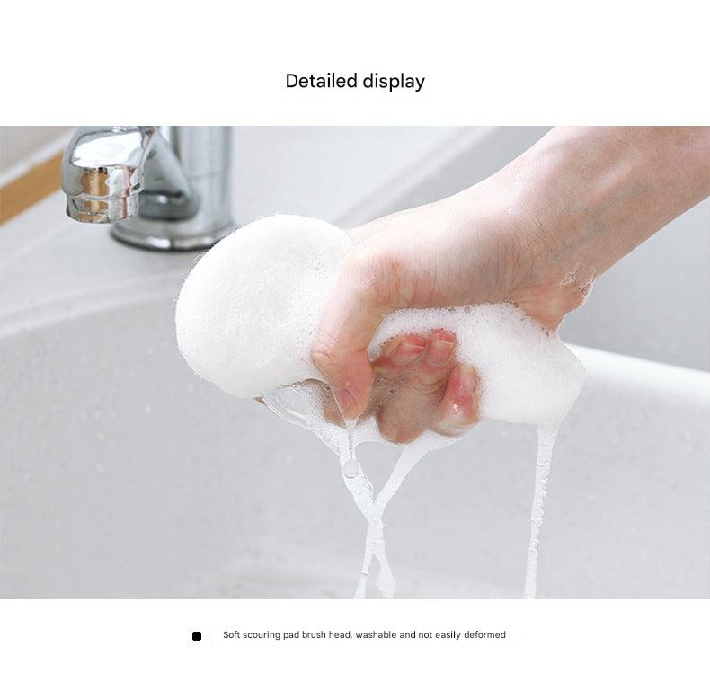 Multi-functional cleaning brush with replaceable head