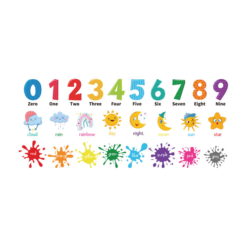 Early learning vinyl stickers for kids
