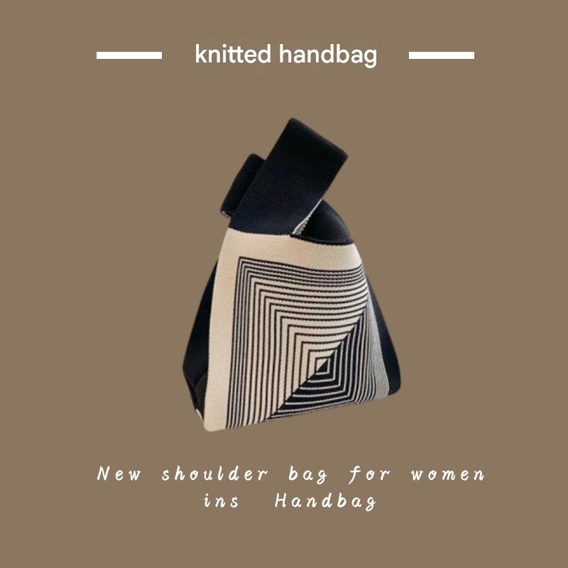 Knitted Tote Bag in Use