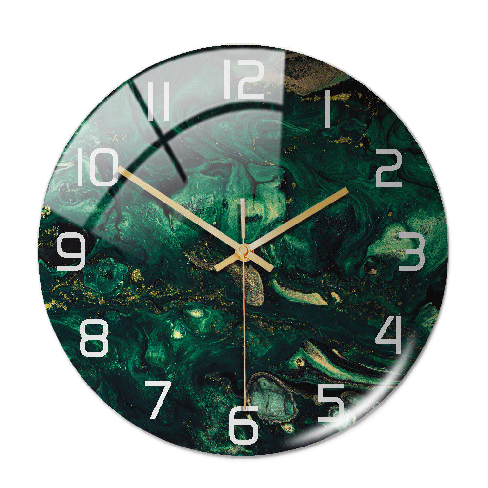 Sleek marble finish timepiece