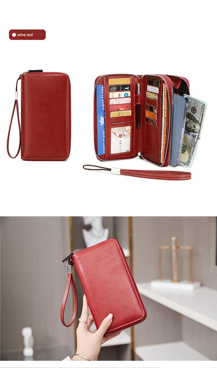 RFID-blocking women's wallet front view