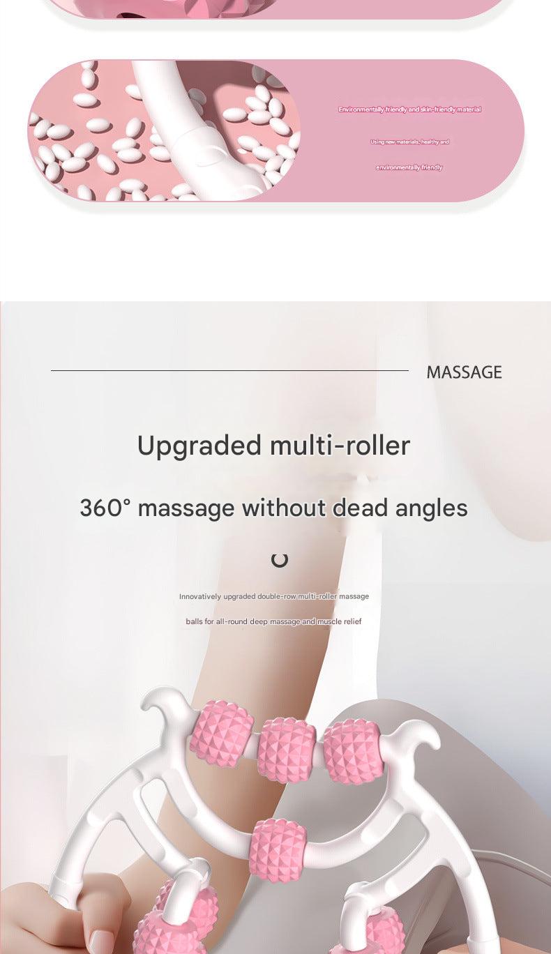 Green leg massager for muscle relaxation