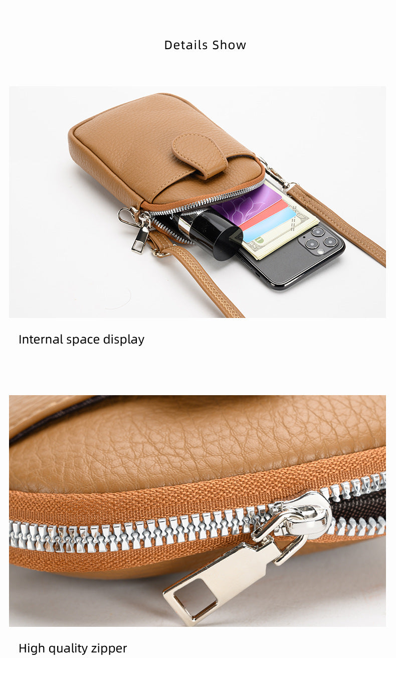 Stylish mini handbag with card slots