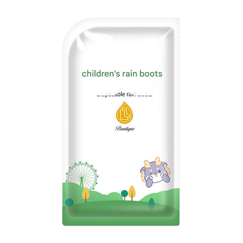 Children's waterproof overshoe dinosaur design