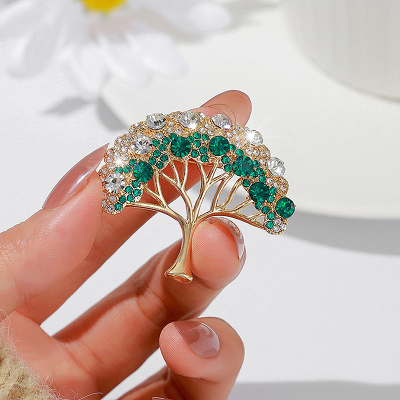 Elegant Lucky Tree Brooch Design Image 1