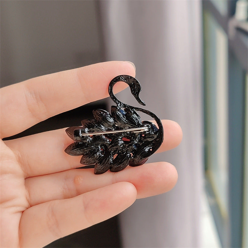 Stylish Swan Brooch Pin Image 1