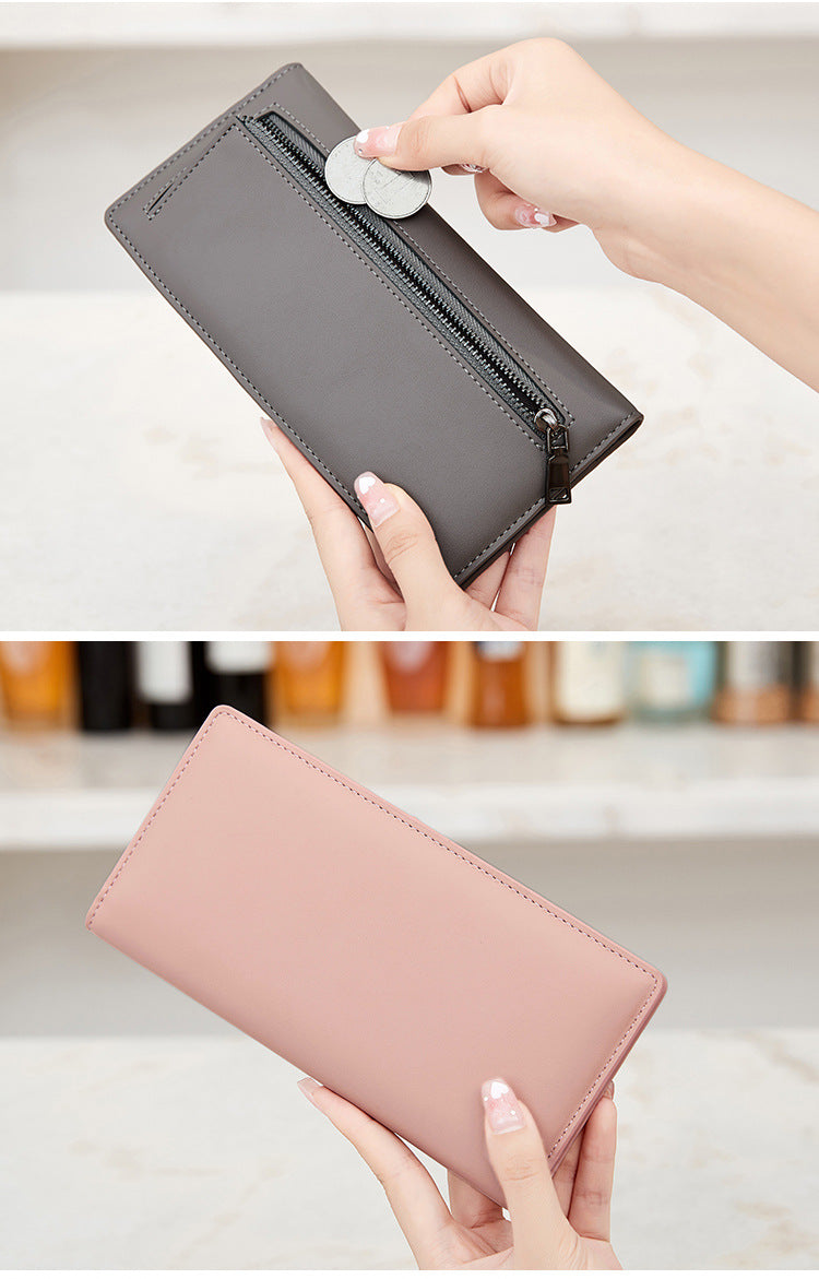 RFID blocking wallet displaying multiple colors