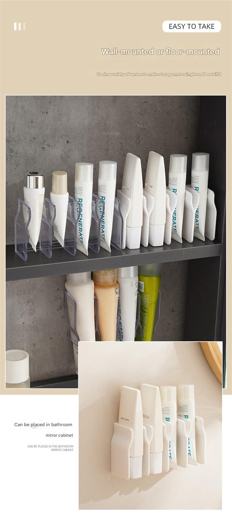 Organizer for cosmetics and toiletries in a bathroom setting