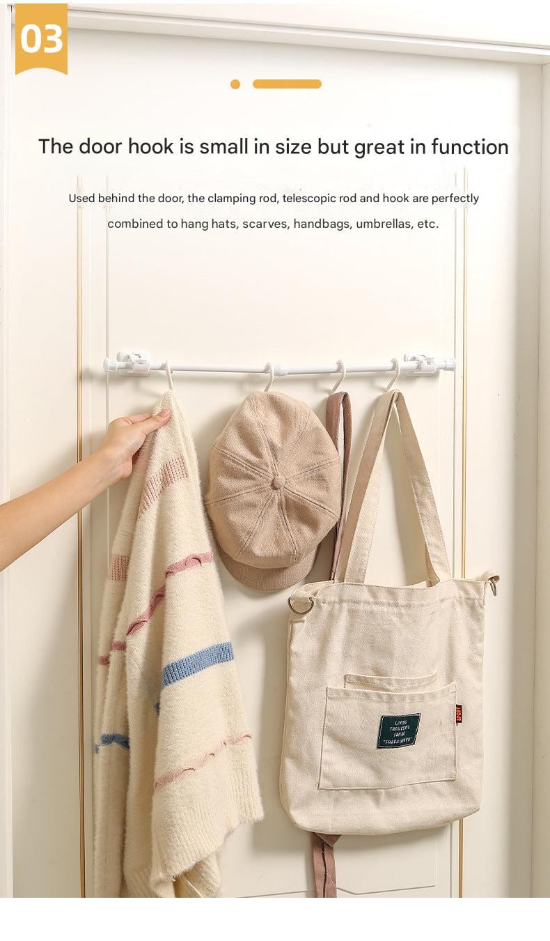 Multiple angles of no-drill curtain hooks image 7