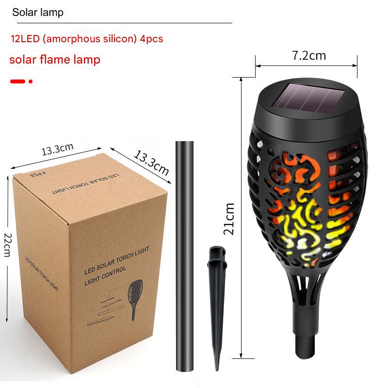 Beautifully designed solar torch for outdoor use