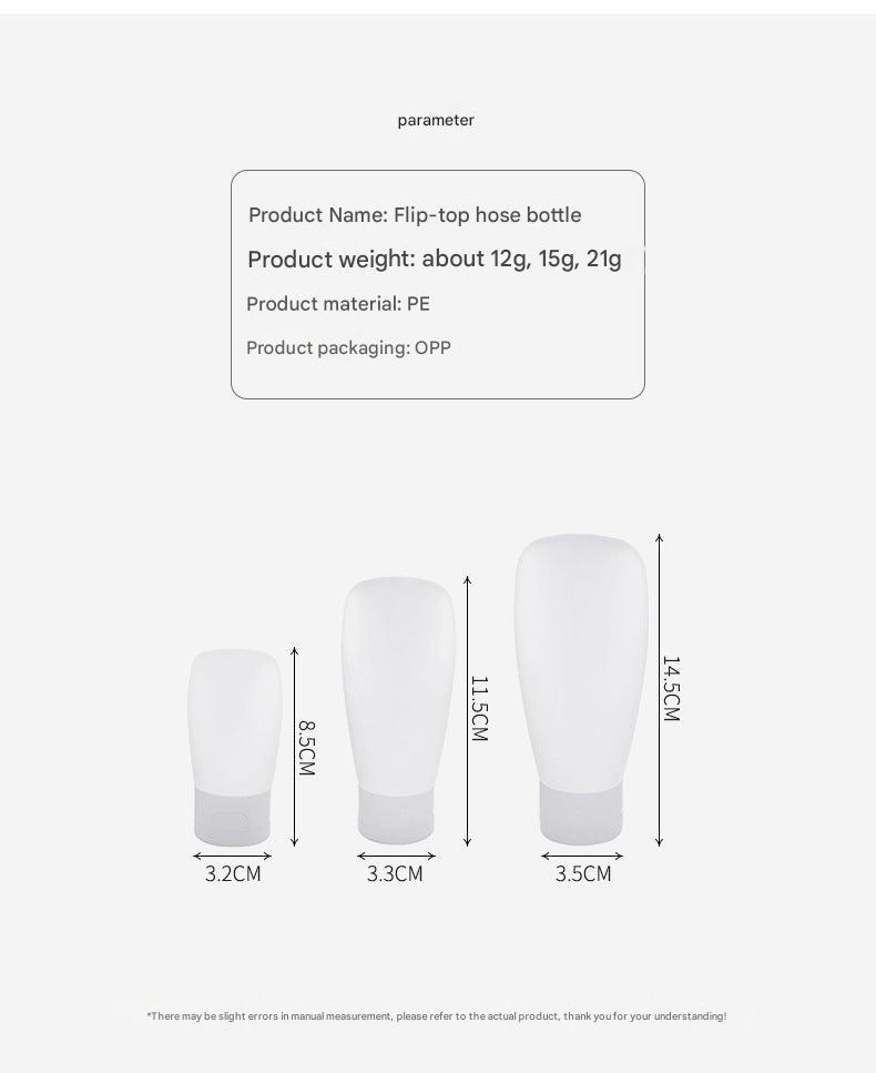 Reusable travel size plastic bottles