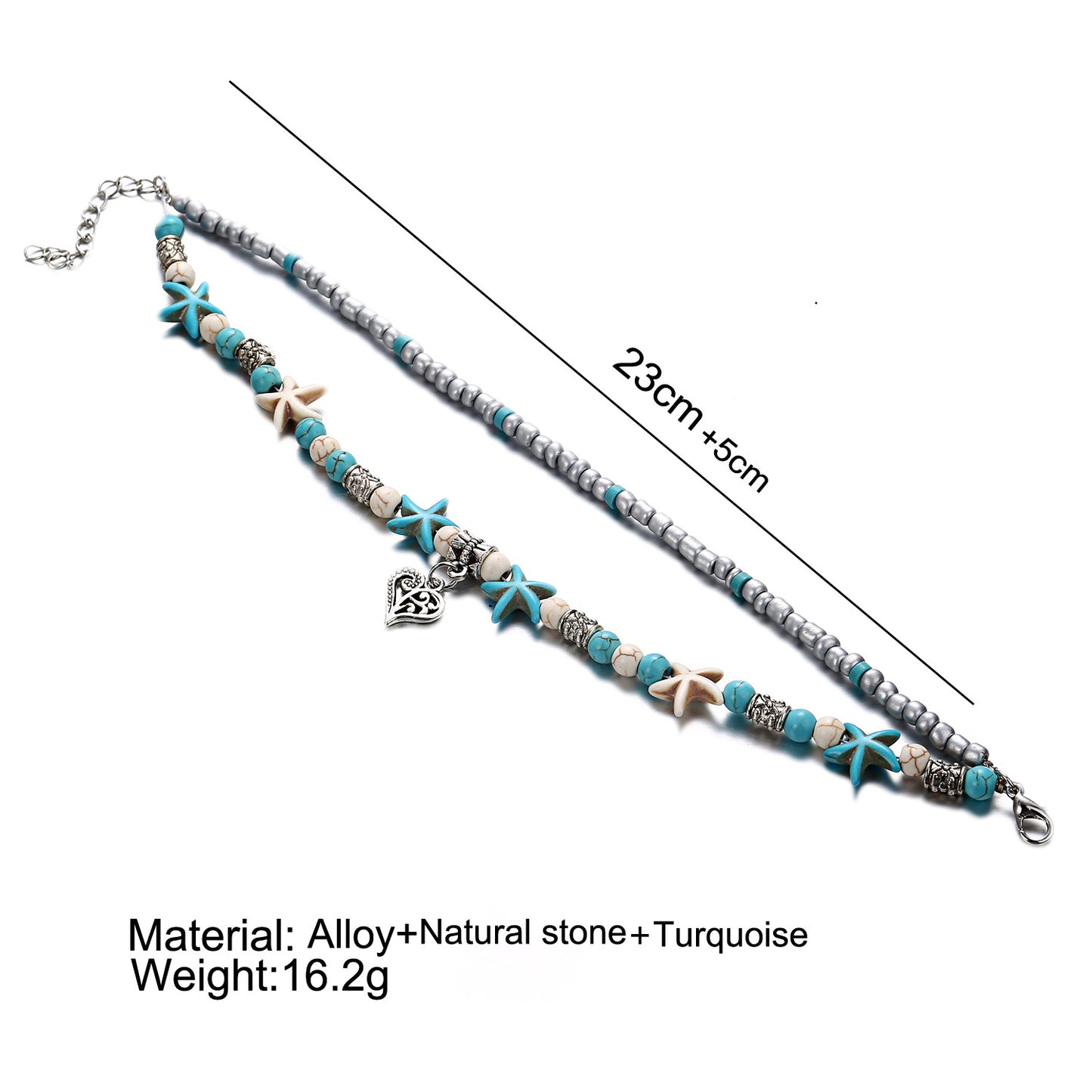 fashion accessory anklet with ocean motifs