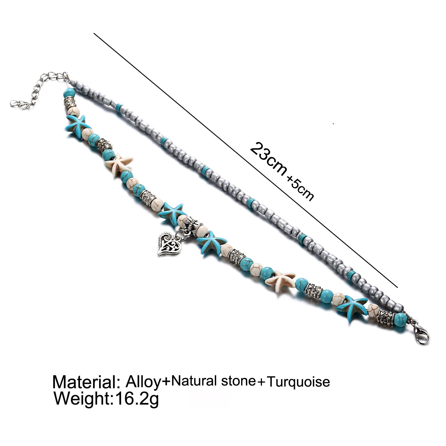 fashion accessory anklet with ocean motifs