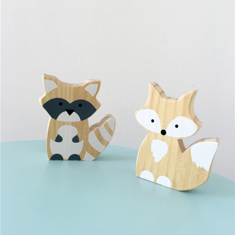 Cute fox figurine photography prop image 4