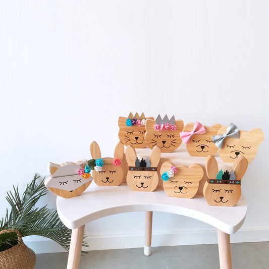 Scandinavian wooden fox figurine