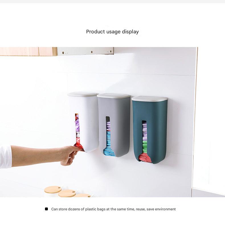 Stylish waste bag dispenser in living room