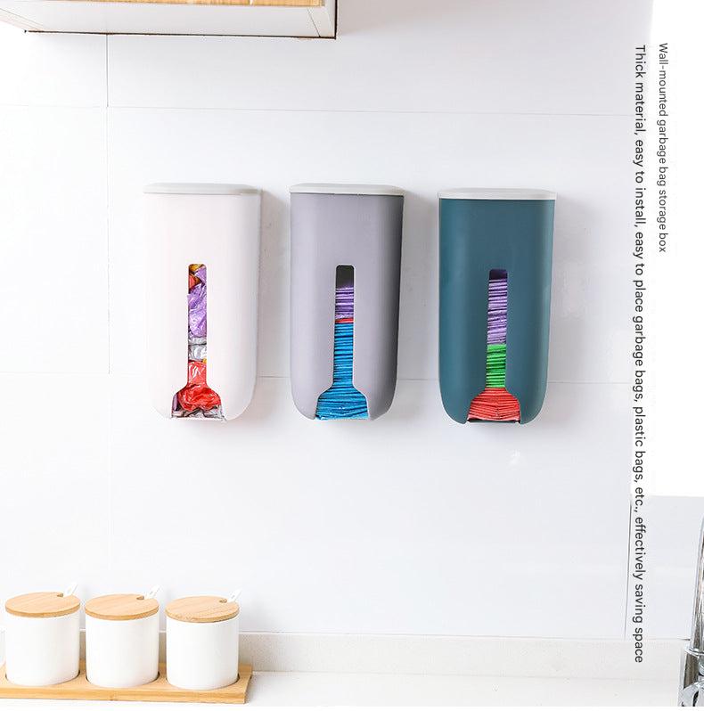 Plastic trash storage box for easy access